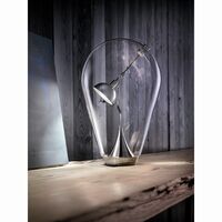 Blow Table Lamp Chrome/ Clear