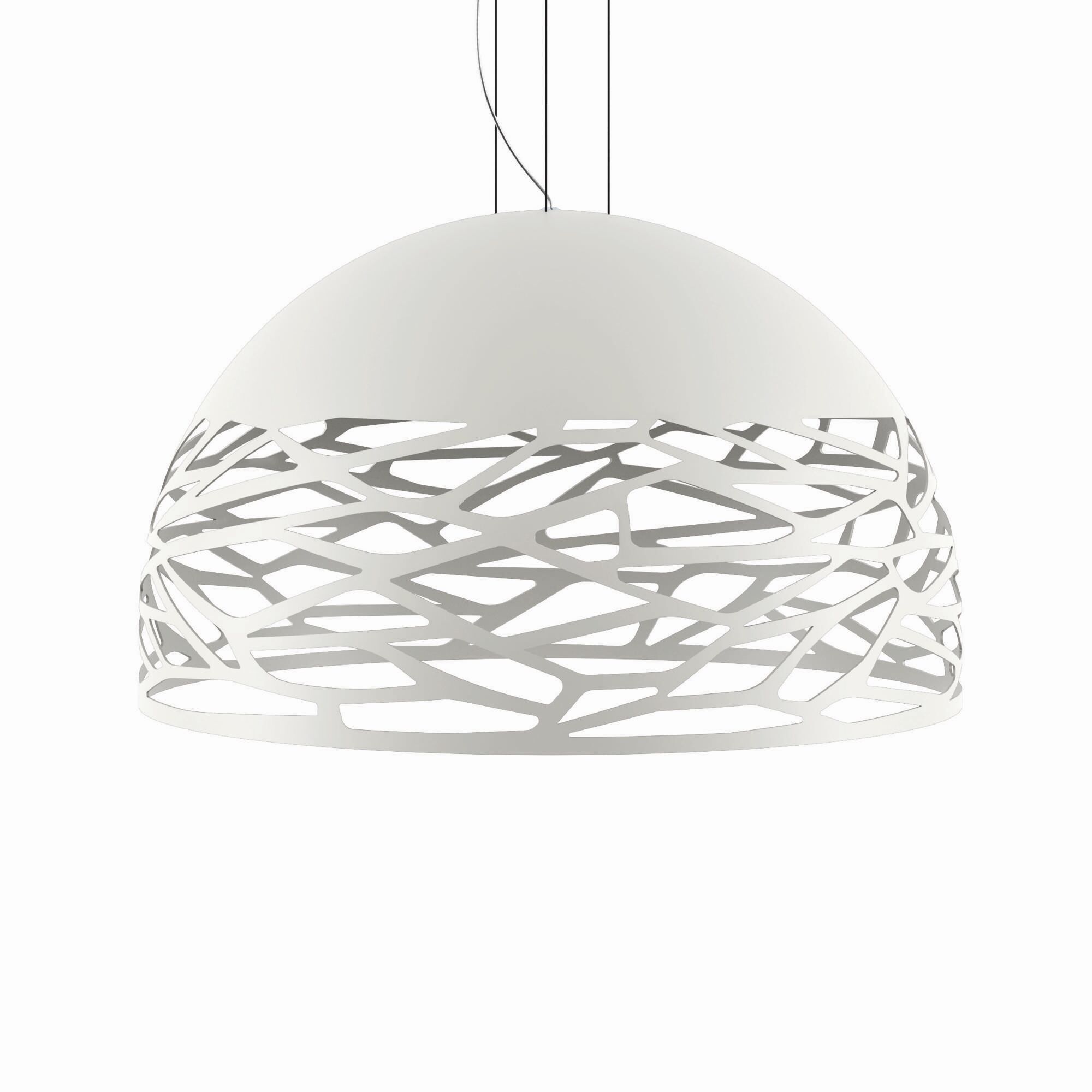 Kelly Dome Taklampe Matt Hvit Stor