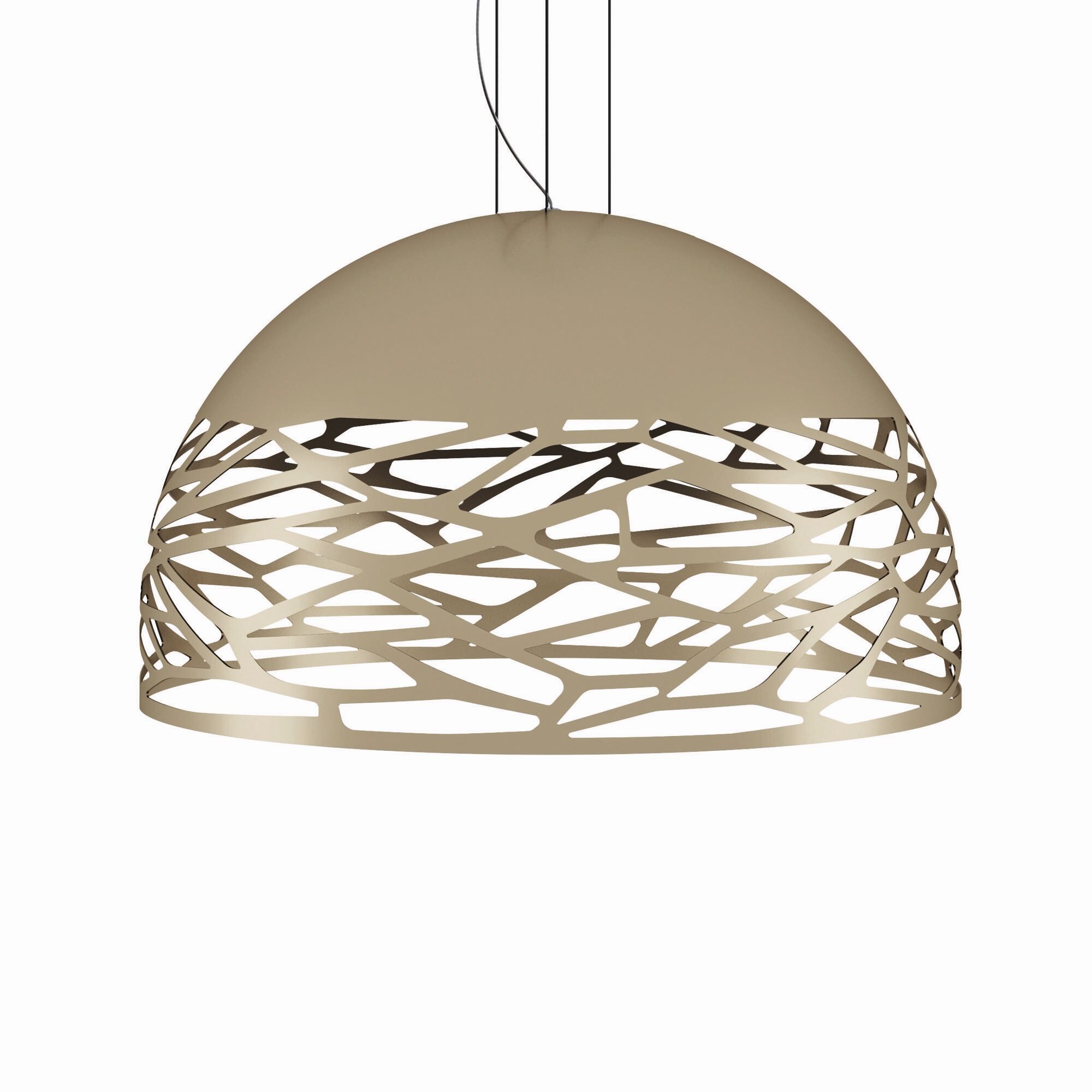 Kelly Dome Taklampe Champagne Stor