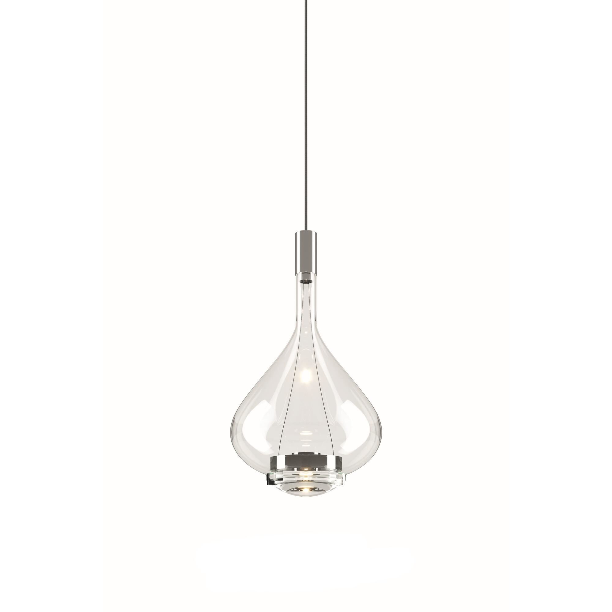 Sky-Fall Taklampe Medium 2700K Krom/ Klar