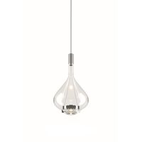 Sky-Fall Pendant Medium 2700K Chrome/ Clear