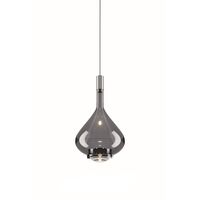 Sky-Fall Pendant Medium 2700K Black Chrome/ Glossy Smoke
