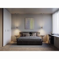 Sky-Fall Pendant Medium 2700K Black Chrome/ Glossy Smoke
