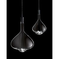 Sky-Fall Round Pendel Stor 2700K Sort Krom/Glossy Bronze