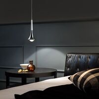 Rain SO Pendant Without Rosette Chrome/ Bronze