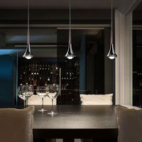 Rain SO Pendant Without Rosette Chrome/ Brushed Chrome