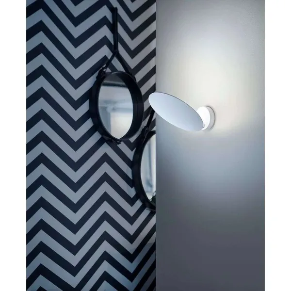 Puzzle Round Single Wall/ Ceiling Light 2700K Matt White