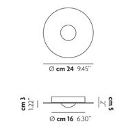 Bugia Single 2700K Ceiling Light Chrome