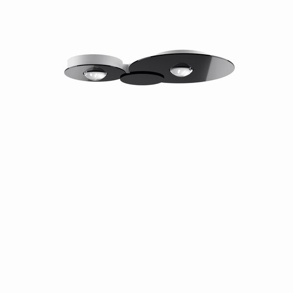 Bugia Double 3000K Plafonnier Noir