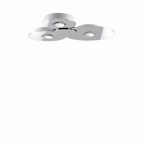 Bugia Triple 3000K Ceiling Light Chrome