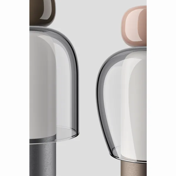 Easy Peasy Portable Lamp Taupe/ Gray/Palladium