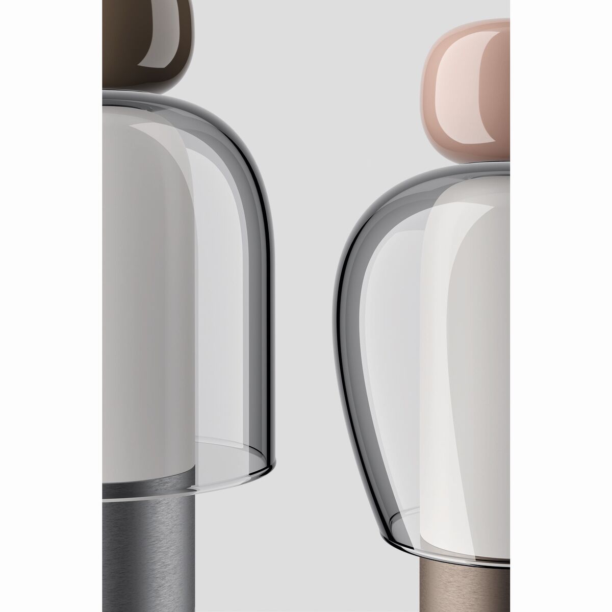 Easy Peasy Portable Lamp Taupe/ Gray/Palladium