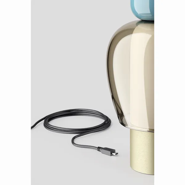Easy Peasy Portable Lamp Turquoise/Honey/Gold