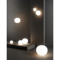 Volume Wand-/ Plafondlamp Ø29 Glanzend Wit