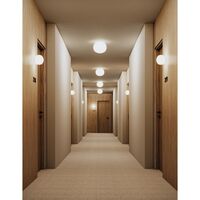 Volume Wand-/ Plafondlamp Ø29 Glanzend Wit