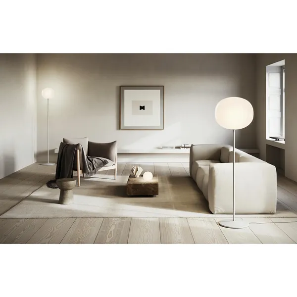 Volum 42 Vloerlamp Kort Glanzend Wit