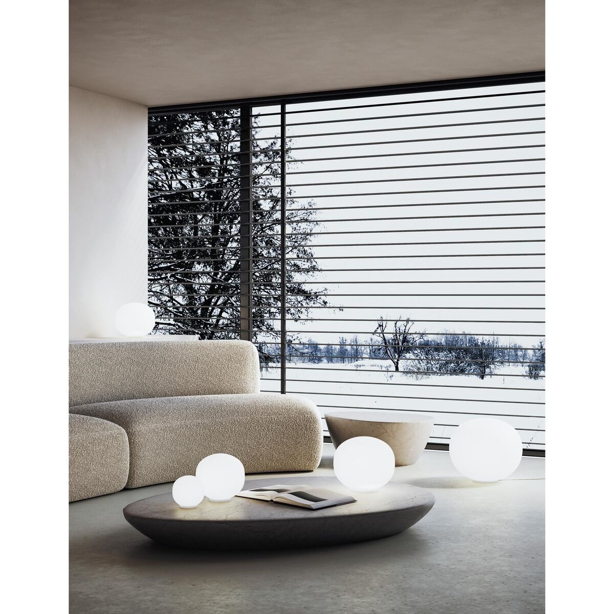 Volume Table Lamp Ø22 Glossy White