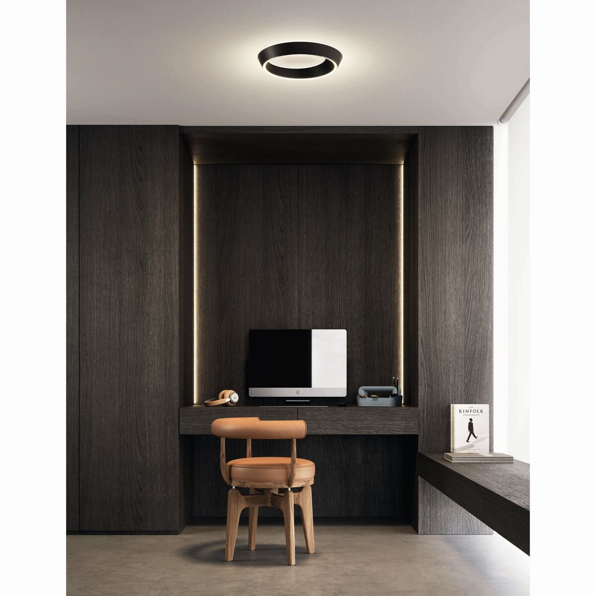 Tidal 45 Ceiling Light 2700K Matt Black