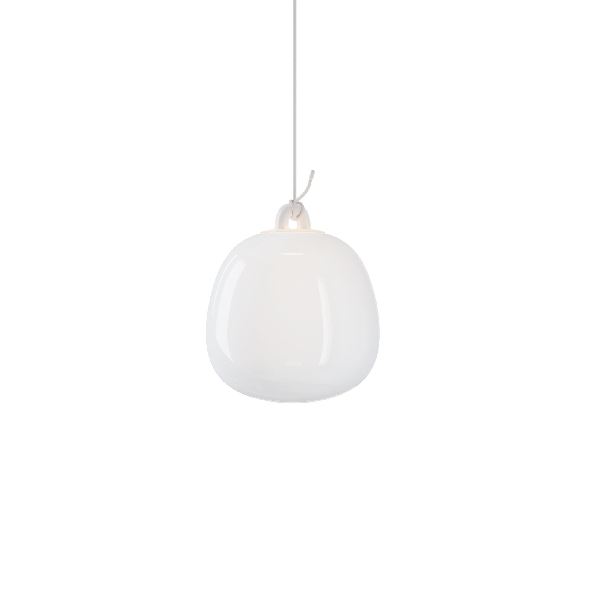 Obl Pendel Lille 2700K Silk White/Hvid
