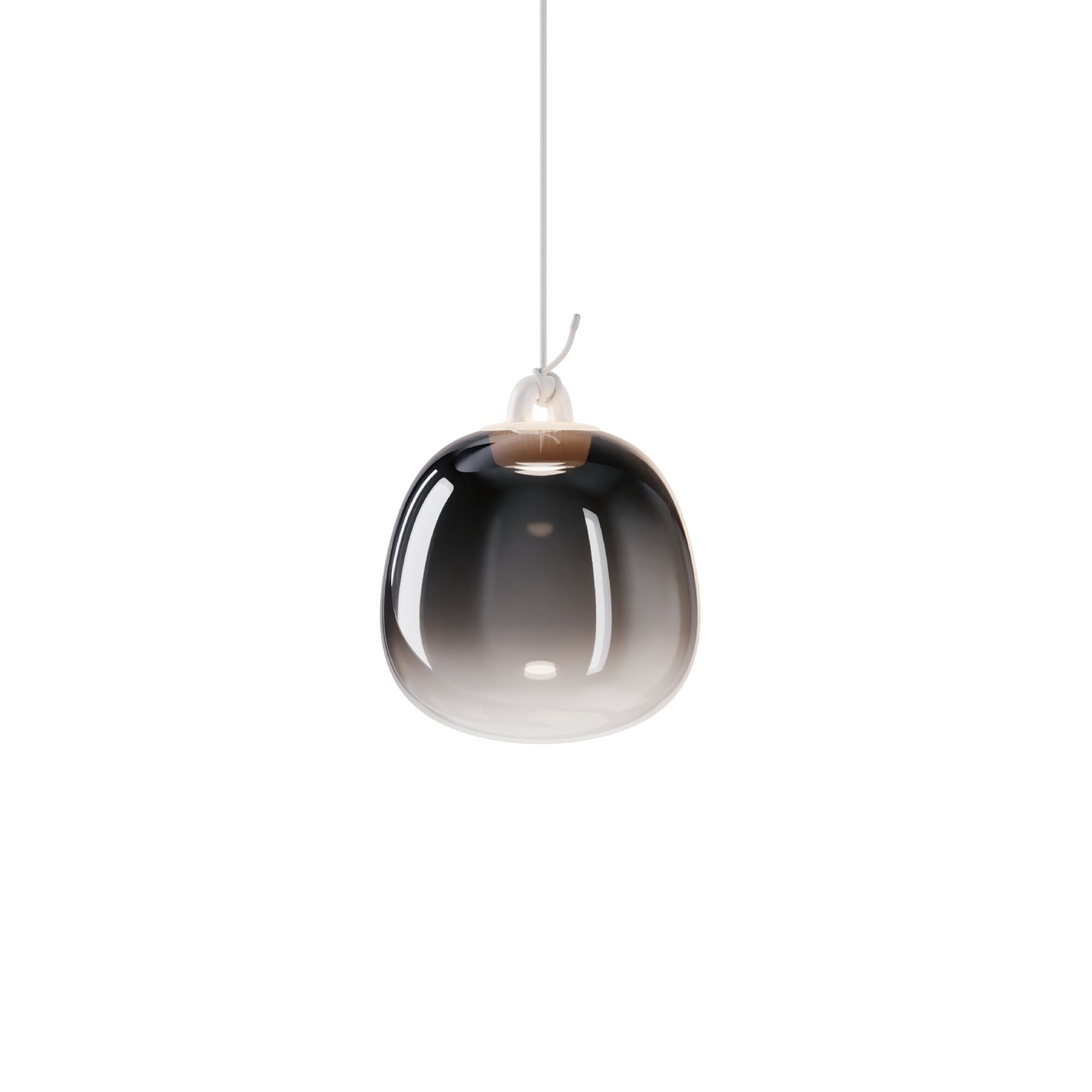 Obl Pendel Lille 2700K Glossy Smoke/Hvid