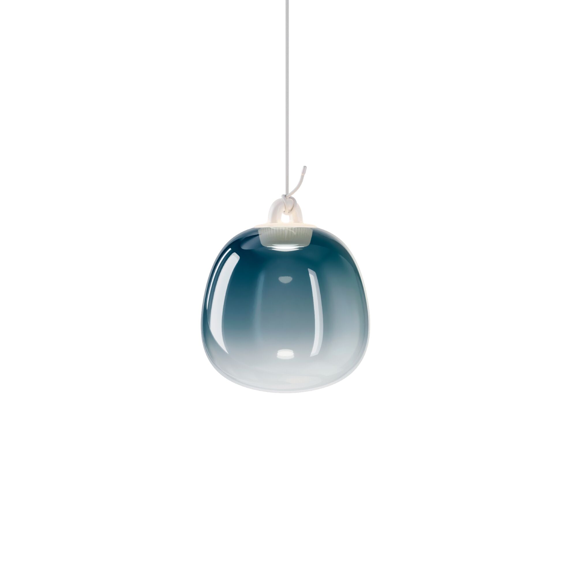 Obl Pendel Lille 2700K Azure Steel/Hvid