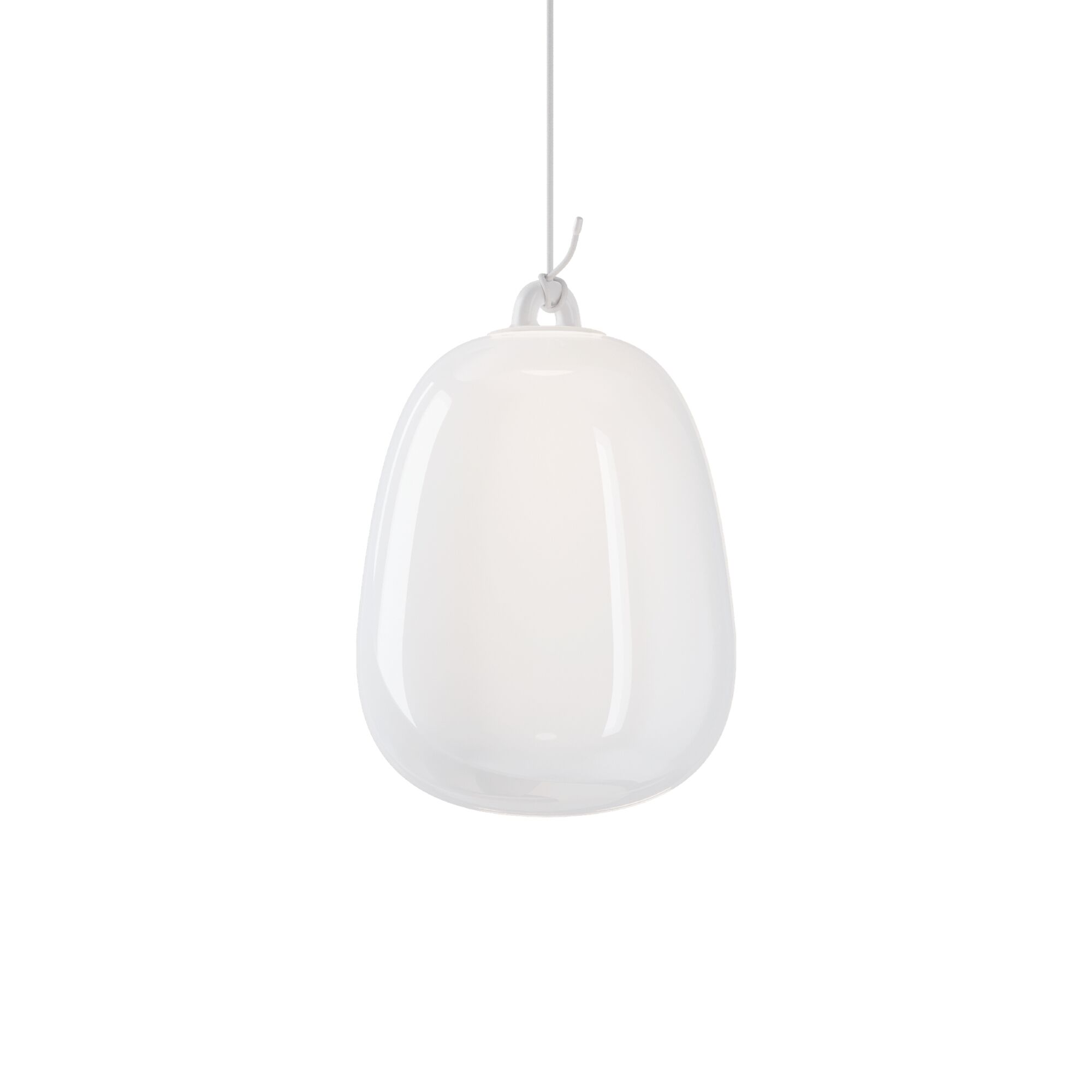 Oblò Taklampe Stor 2700K Silke Hvit/ Hvit
