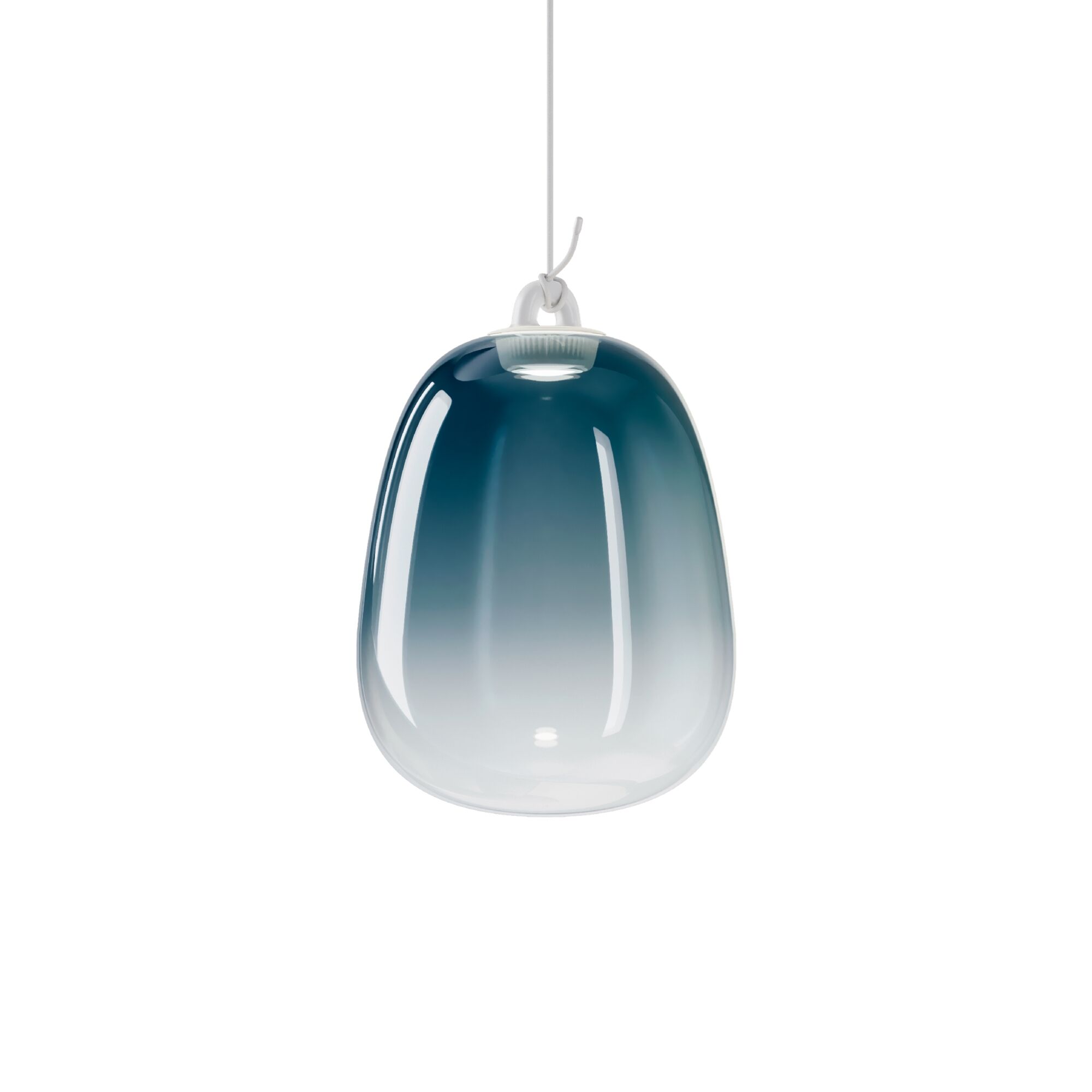 Oblò Taklampe Stor 2700K Asurblå Stål/ Hvit
