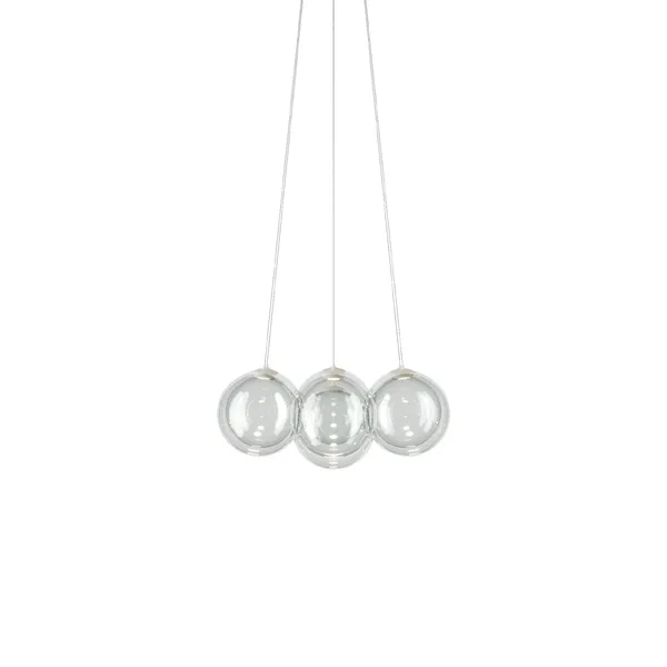 Random Cloud 7 Chandelier Ø23 2700K Clear/Glass