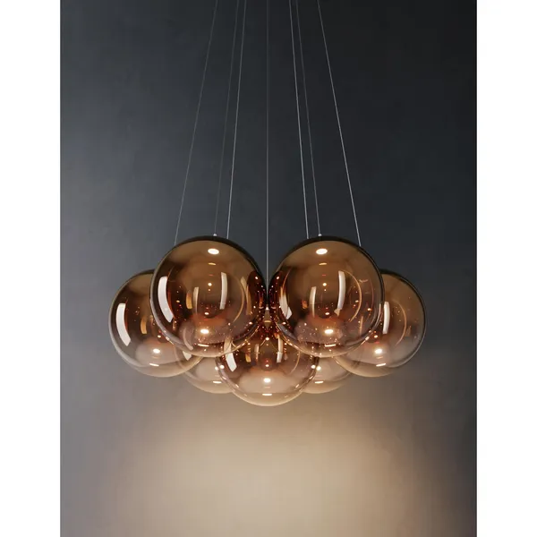 Random Cloud 7 Chandelier Ø23 2700K Clear/Glass