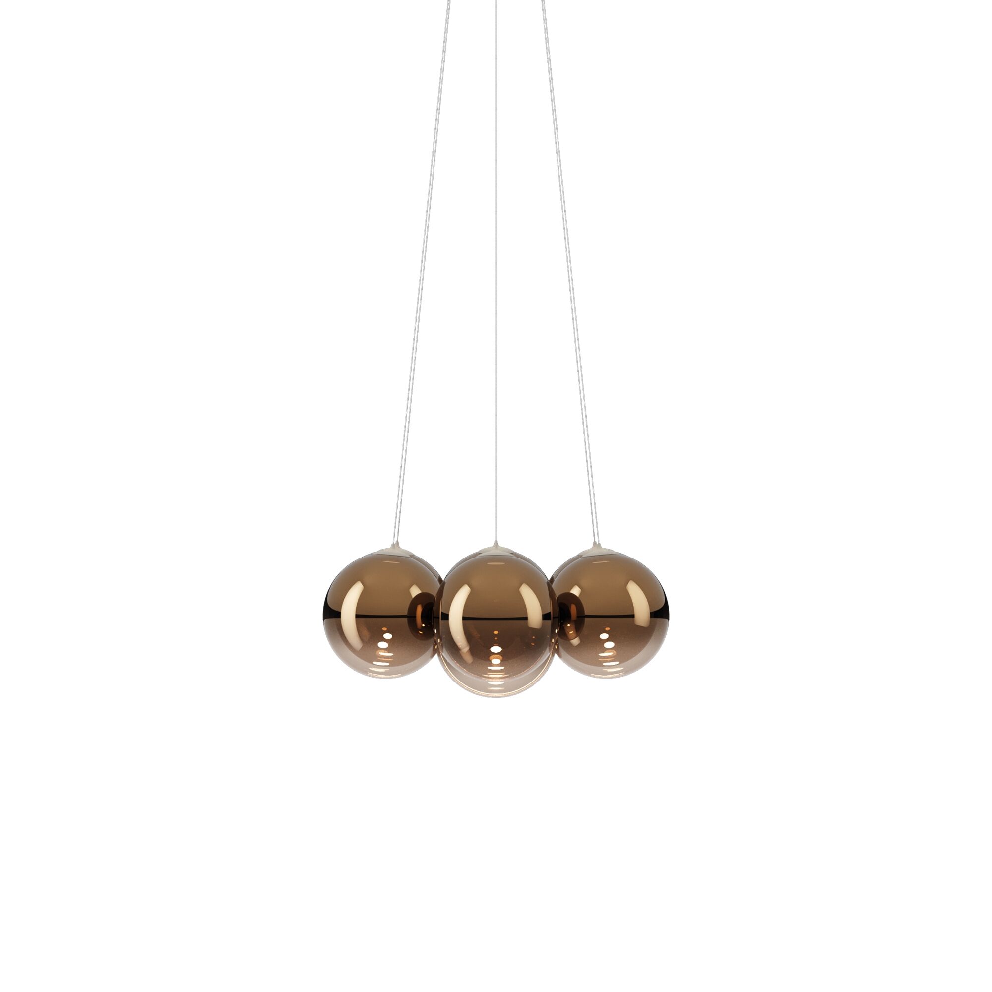 Random Cloud 7 Lysekrone É23 2700K Blank Bronse/Glass