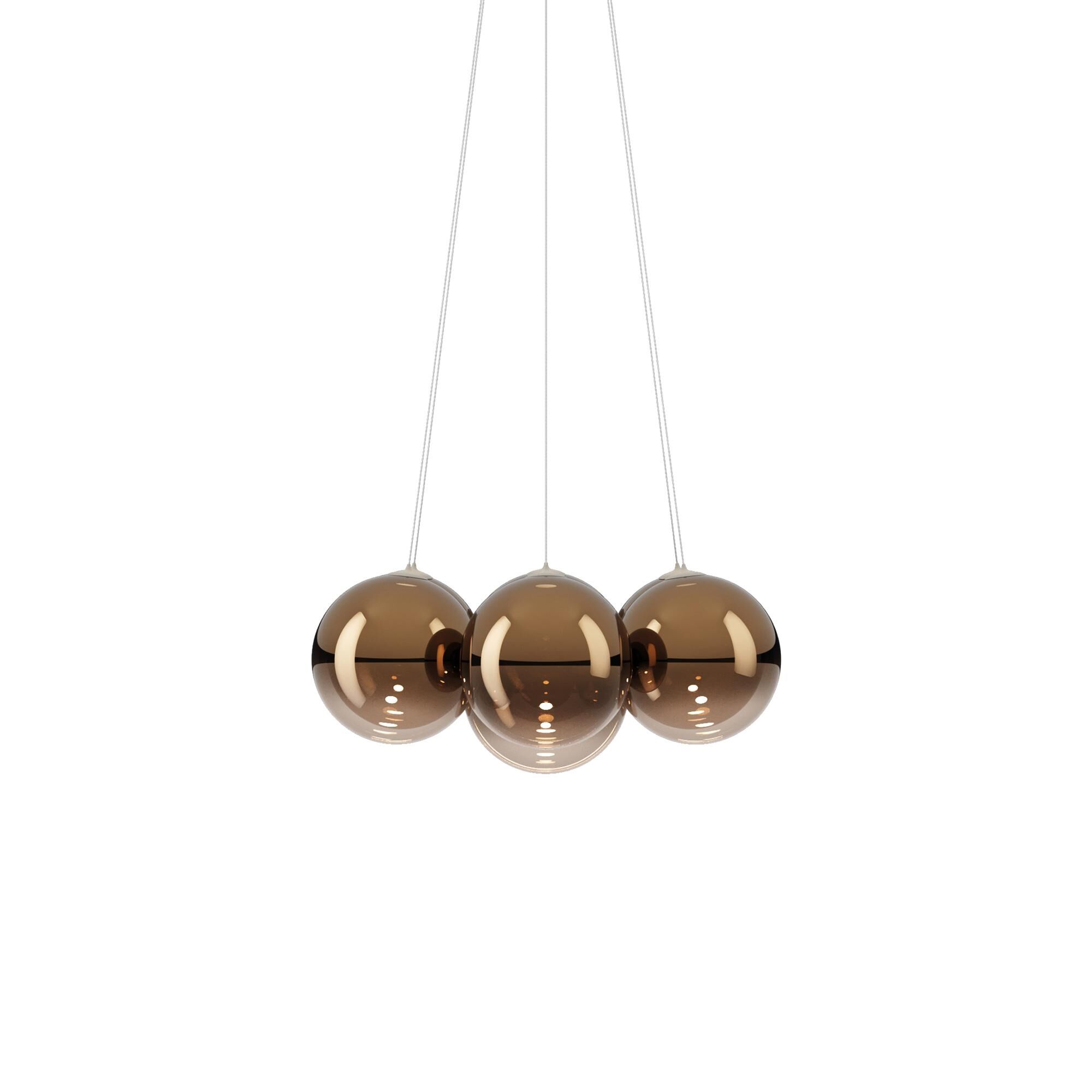 Random Cloud 7 Lysekrone É28 2700K Blank Bronse/Glass