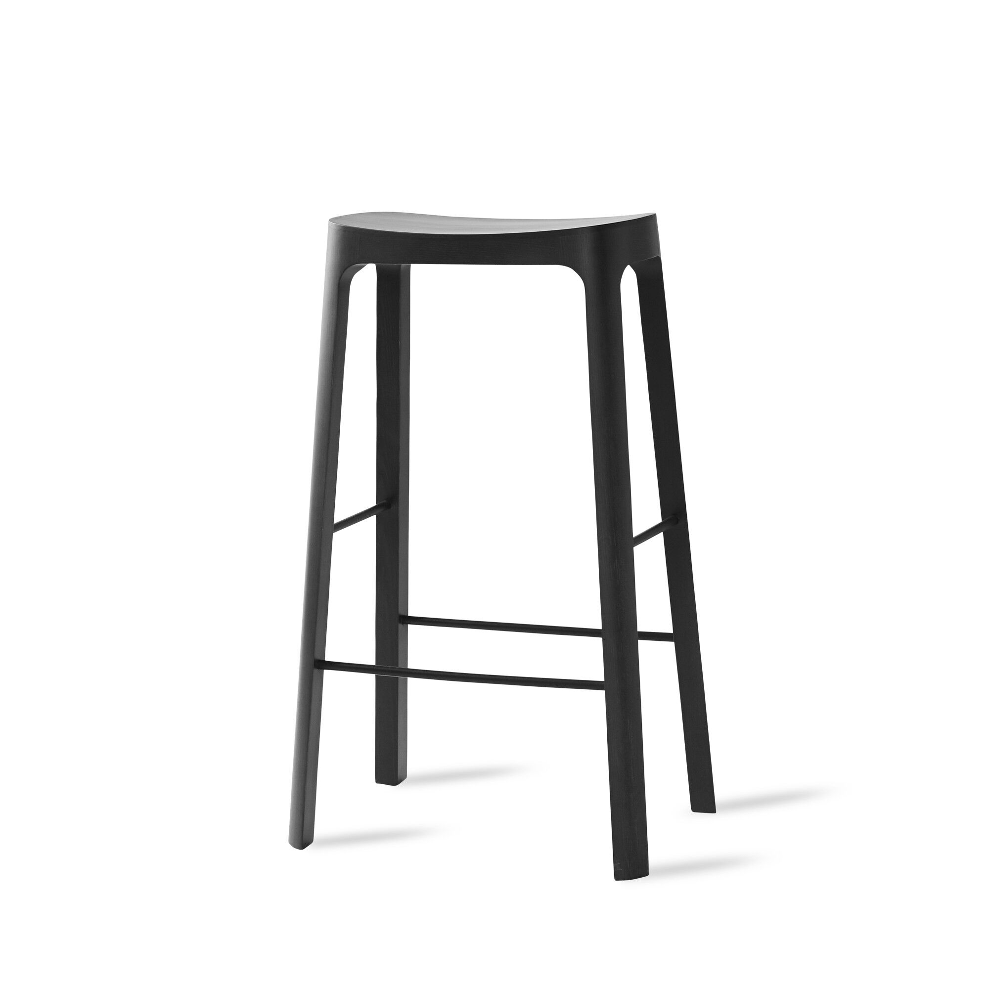 Crofton Tabouret de Bar H78 Noir