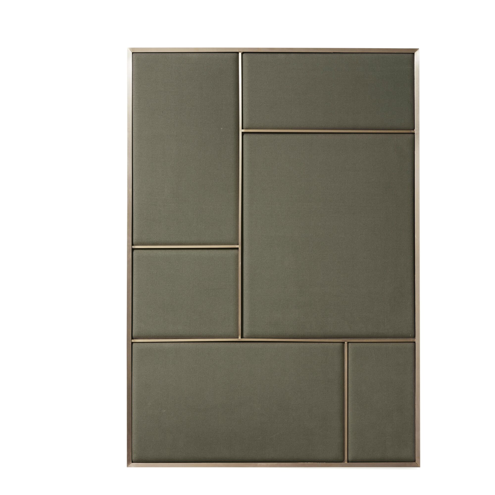 Nouveau Pin Tableau d'Affichage Grand Laiton/Oyster Grey