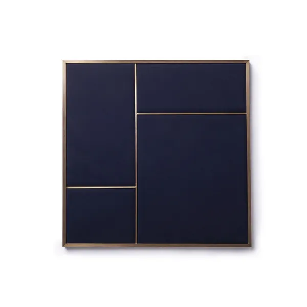 Nouveau Pin Prikbord Medium Messing/Marineblauw