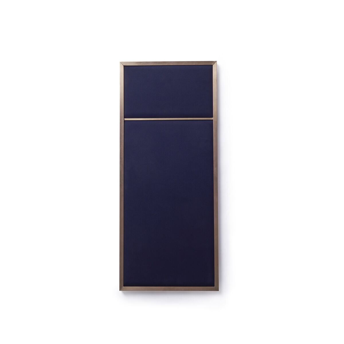 Nouveau Pin Notice Board Small Brass/Navy Blue