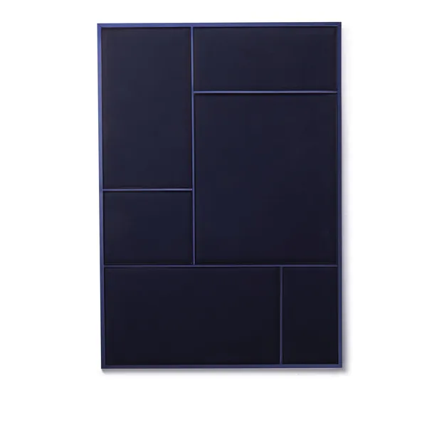 Nouveau Pin Notice Board Large Navy Blue