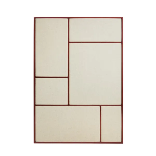 Nouveau Pin Notice Board Large Basque Red