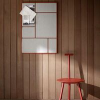 Nouveau Pin Notice Board Large Basque Red