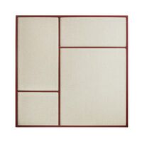 Nouveau Pin Notice Board Medium Basque Red