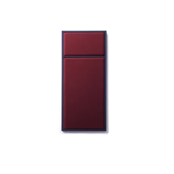 Nouveau Pin Notice Board Small Navy Blue/Rouge Noir