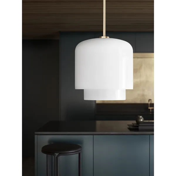 Megumi Pendant Ø28 Brass/ Opal