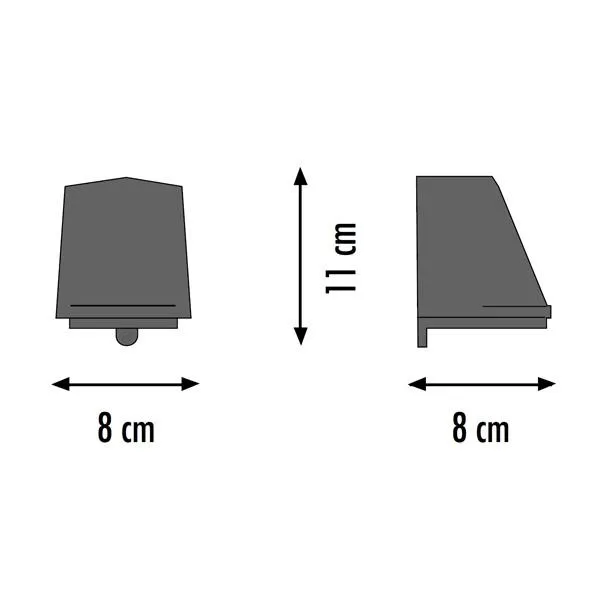 Beamy Applique da Esterno Zinco