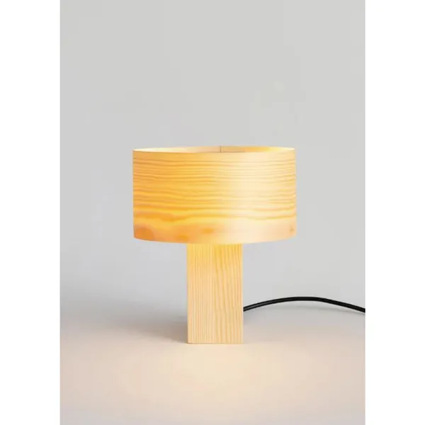 Hoop Table Lamp Small Pine