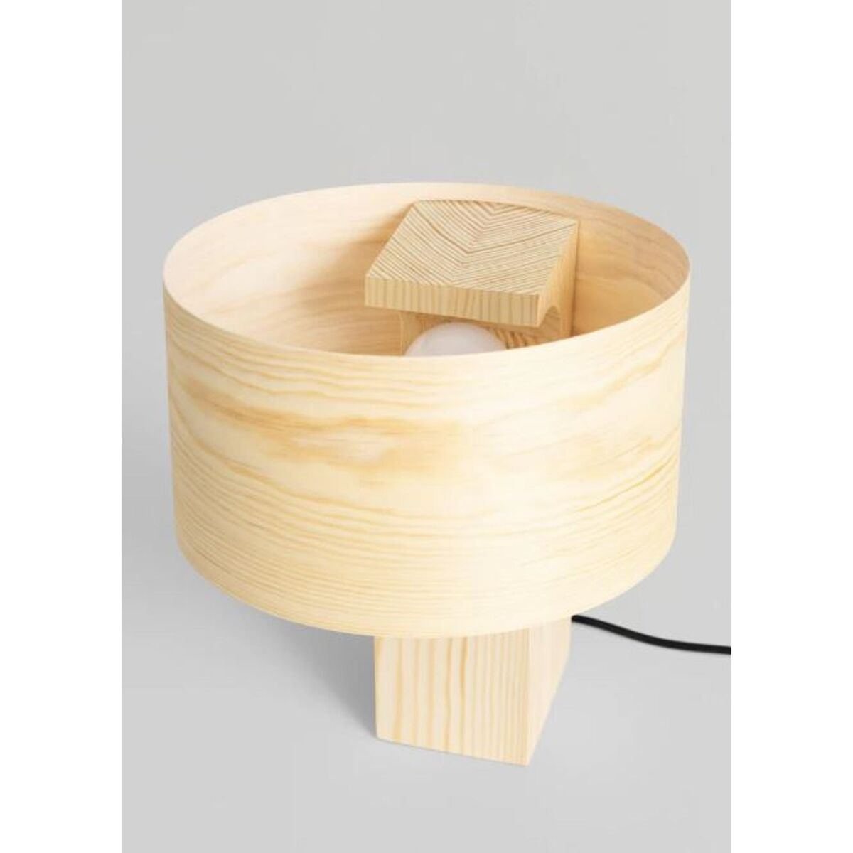 Hoop Table Lamp Large Pine Wood