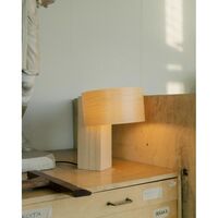 Hoop Table Lamp Large Pine Wood