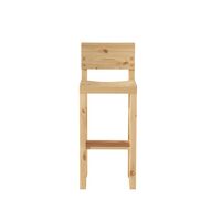 001 Bar Stool H75 Pine