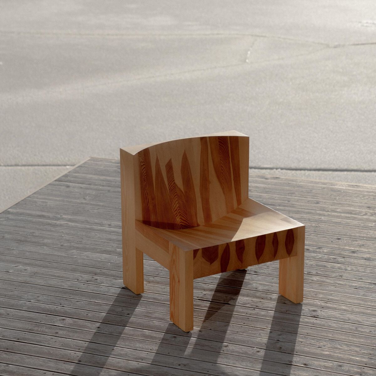 005 Armchair Pine Wood