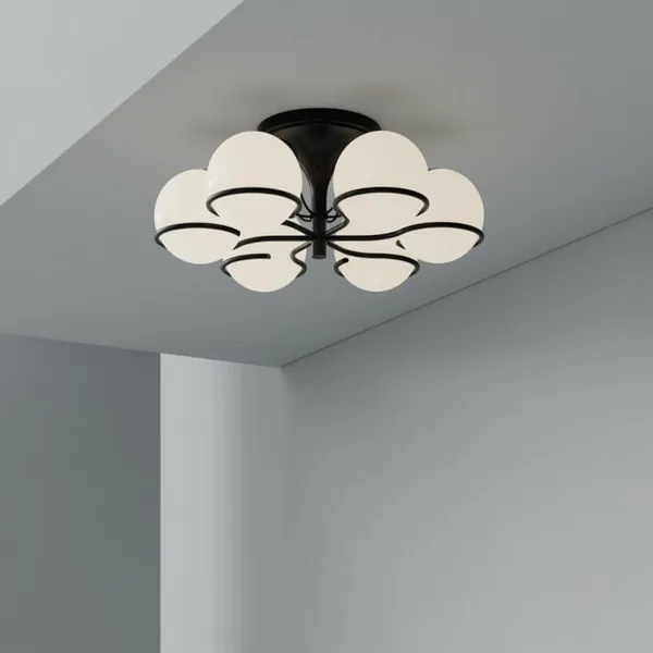 Model 2042/6 Ceiling Light Black