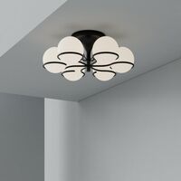 Model 2042/6 Ceiling Light Black