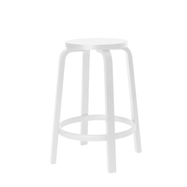 64 Barhocker H65 cm Weiß